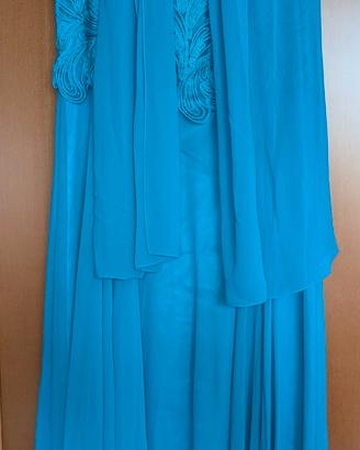 Vestito cerimonia Musani Couture turchese