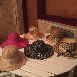 n. 6 CAPPELLI di PAGLIA ELEGANTI