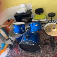 Batteria acustica poco usata