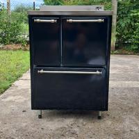cucina a legna Zadra 60x60 con forno e scari