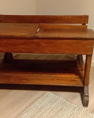 Banco da scuola vintage originale