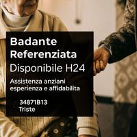 Badante Referenziata - disponibile H24