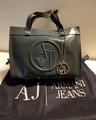 Borsa Shopping Armani Jeans in Vernice - Nuova