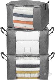 Contenitori portaoggetti pieghevoli in tessuto