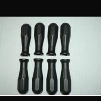 Set 8 manopole plastica nere per calcio-balilla
