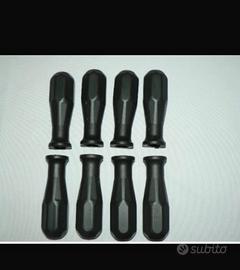 Set 8 manopole plastica nere per calcio-balilla