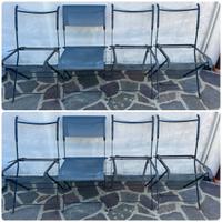 4 telai di sedie da giardino in metallo + tela