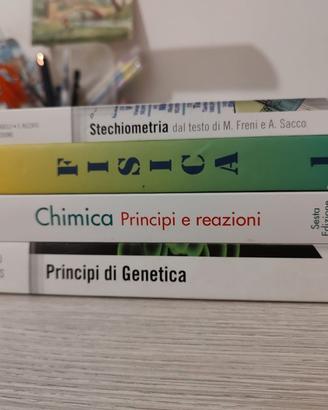 Libri università -  Chimica, Fisica 1, Genetica