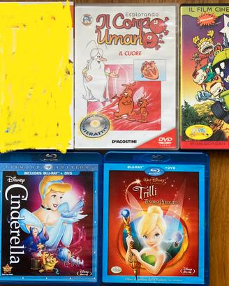 DVD cartoni Corpo Umano Cinderella Trilli Rugrats