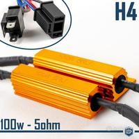 RESISTENZE CANBUS 100W-5 Ohm Kit H4 SPEGNI Avaria
