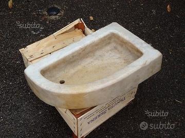 Lavamani in marmo di carrara