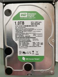 Hard Disk WD 1002FAEX da 3,5 - 1 TB (Come Nuovo)