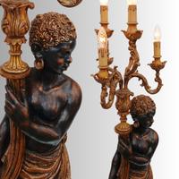 ANTICA LAMPADA MORO VENEZIANO LEGNO Anni 40/50