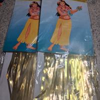 2 gonna Hawaiana/hula skirt jupe hawaienne