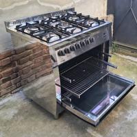 Cucina GAS LOFRA Inox 5 Fuochi Forno 90cm maxi