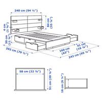 Letto Matrimoniale Nordli IKEA + Materasso