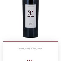 Vino rosso Aldo 2019 N.2 bottiglie