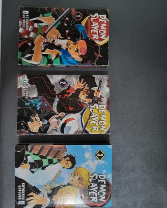 Demon slayer volumi 1-2-3