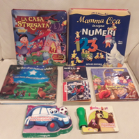 Libri cartonati per bimbi, titoli e formati misti