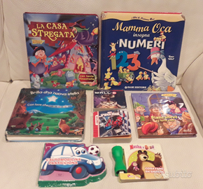 Libri cartonati per bimbi, titoli e formati misti