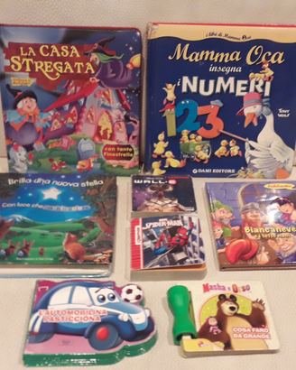 Libri cartonati per bimbi, titoli e formati misti