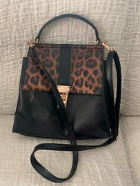 Borsa Primadonna nera e leopardata Abbigliamento e Accessori In vendita a Pescara