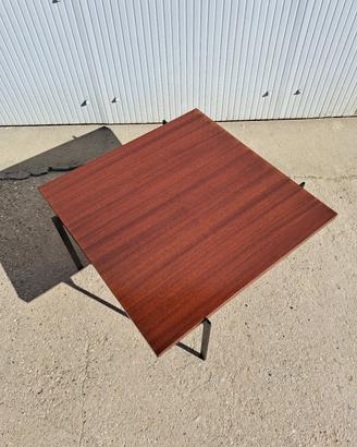 tavolino anni 70 stile PK61 legno metallo