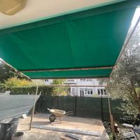 Pergola con tenda da sole
