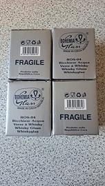 Bicchieri acqua/whisky Bohemia glass nuovi