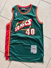 Canotta Nba Seattle Supersonics Shawn Kemp Tg S
