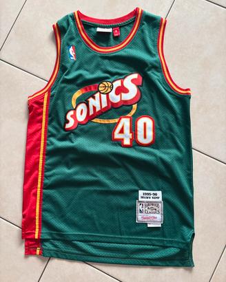 Canotta Nba Seattle Supersonics Shawn Kemp Tg S