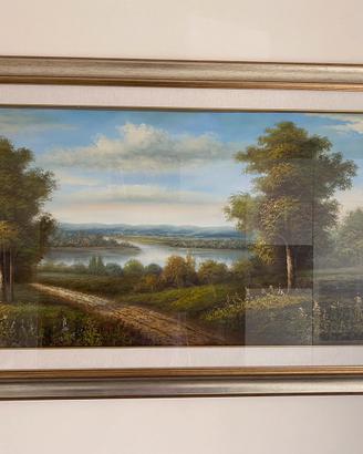 Quadro ad olio Paesaggio