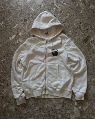 Stussy 8 Ball Pig. Dyed Zip Hoodie Natural