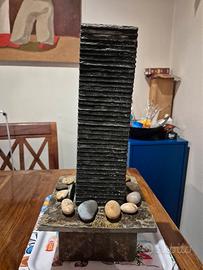 Fontana zen in pietra di ardesia