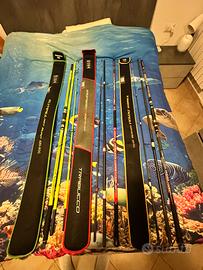 Materiale pesca mare popper trabucco canne esche