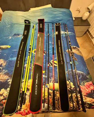 Materiale pesca mare popper trabucco canne esche
