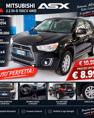 Mitsubishi ASX 1.8 DI-D 150 CV 4x4 *manuale*