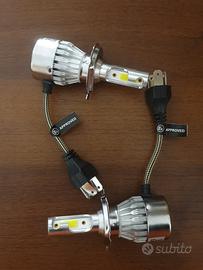 Lampadine LED H4 6000 lumen 6500K con ventola 