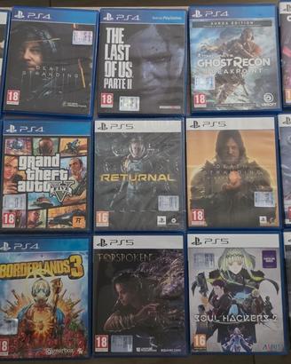 Lotto 18 giochi PlayStation 4 e Playstation 5