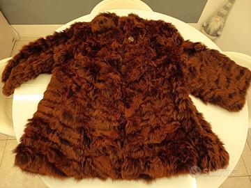 Pelliccia vintage sartoriale in visone marrone