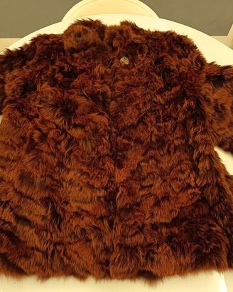 Pelliccia vintage sartoriale in visone marrone