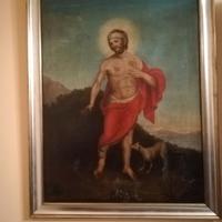 Quadro San Rocco olio su tela