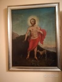 Quadro San Rocco olio su tela