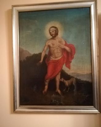 Quadro San Rocco olio su tela