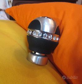 Pomello leva cambio pelle e alluminio - NUOVO