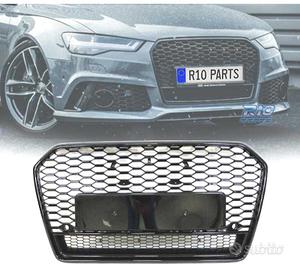 GRIGLIA PER AUDI A6 16- LOOK RS6 II NERO