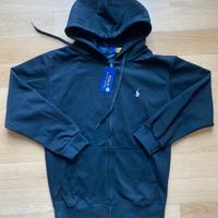 felpa ralph lauren con zip nera