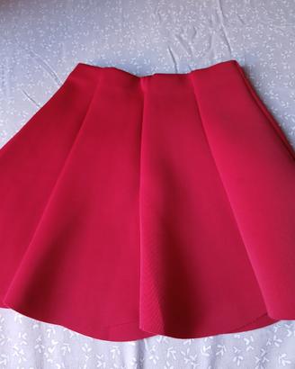 gonna bimba rossa taglia 4 anni 