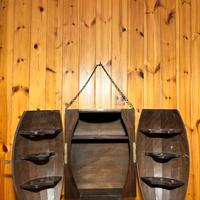Botte in legno cantinetta porta bottiglie vintage