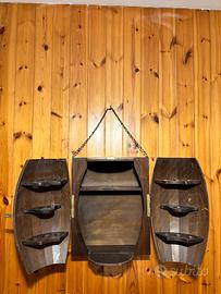 Botte in legno cantinetta porta bottiglie vintage